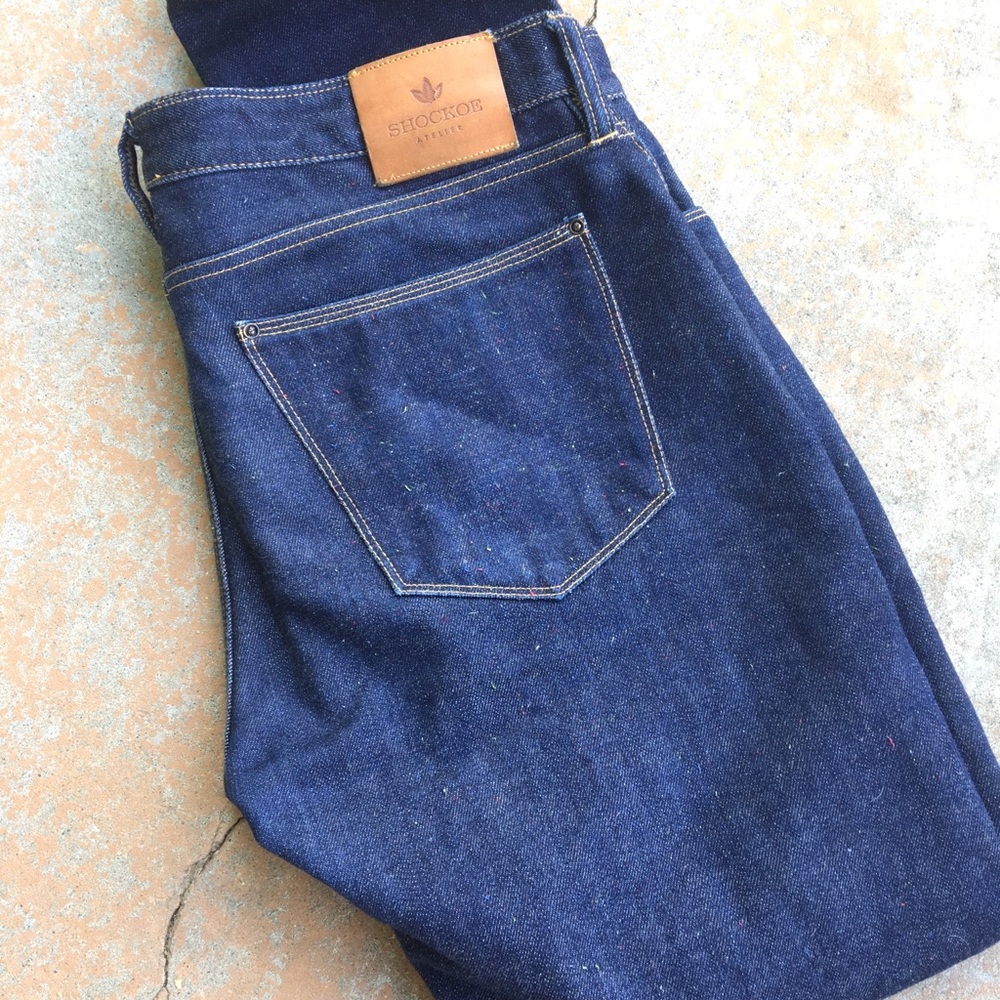 Shockoe Atelier – Rainbow Nep Raw Denim Jeans